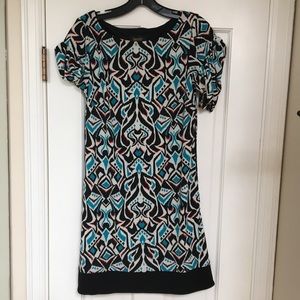 Laundry by Shelli Segal colorful shift dress, sz 4
